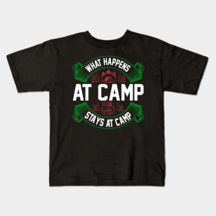 What Happens At Camp Stays At Camp T Shirt For Women Men Kids T-Shirt